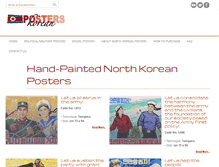 Tablet Screenshot of koreanposters.com